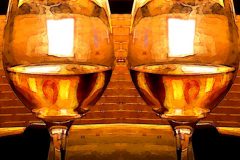 Golden Wine Goblet - 20" x 22" - YR 2022
