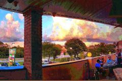 Happy Hour on the Deck – 38” x 14” – 2021