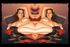 My Eyes are up Here - 22" x 14" - YR 2022