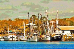 Golden Shrimpers – 24” x 14” – YR 2021