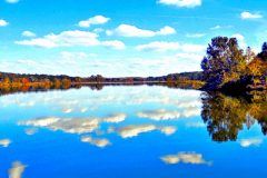 Lake Lafayette Clouds - 26" x 16" - YR 2022