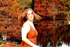 Faye Lakeside in the Silk One-Size Dress - 16" x 24" - YR 2023
