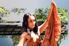 Mali in Silk One-Size Dress # 2 - 16" x 23" - YR 2024