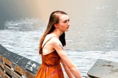 Paige in Silk One-Size Dress #1 - 16" x 20" - YR 2024