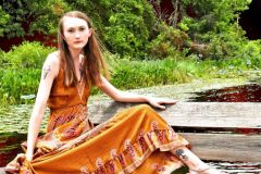 Paige in Silk One-Size Dress #2 - 18" x 22" - YR 2024