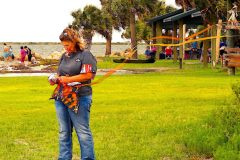Crazy Kite Lady at Hagens Cove Park (NFS) - 28" x 18" - YR 2021