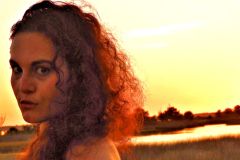 Sunset with Rachel - 19" x 14" - YR 2022