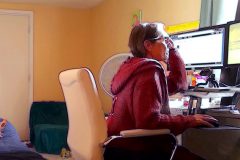 Working from Home (NFS) - 27" x 15" - YR 2022